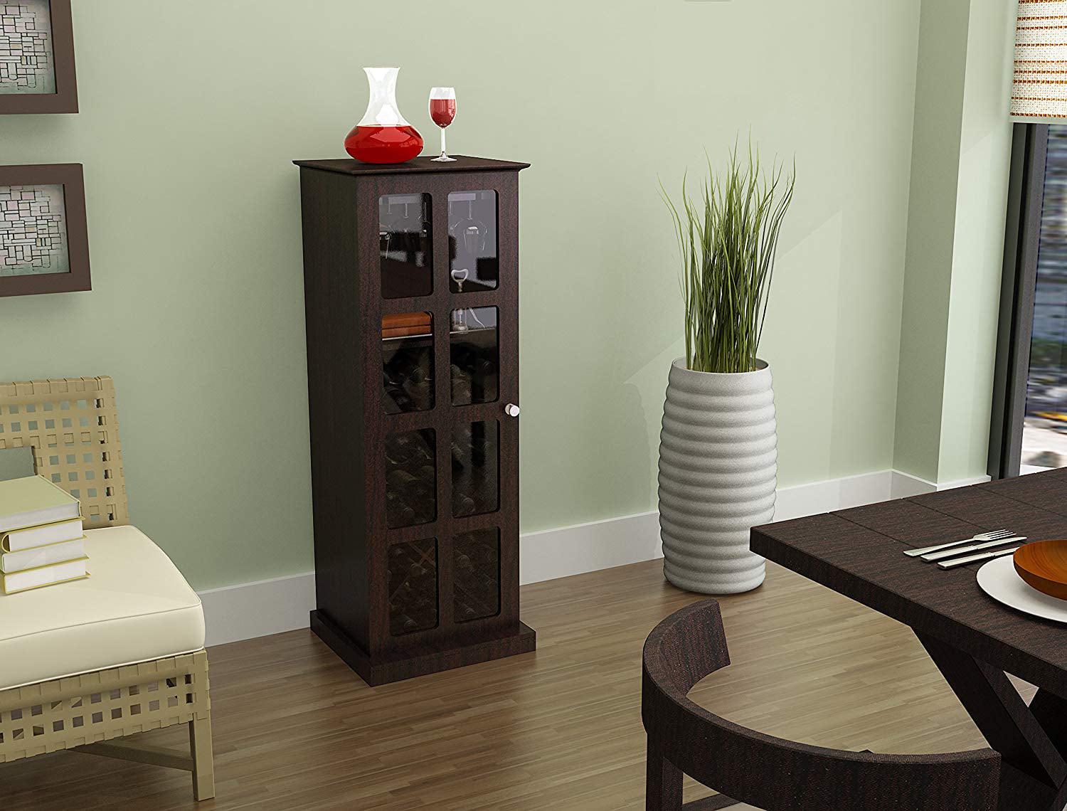 Atlantic Windowpane 24-Bottle Wine Cabinet, Espresso - Image 9