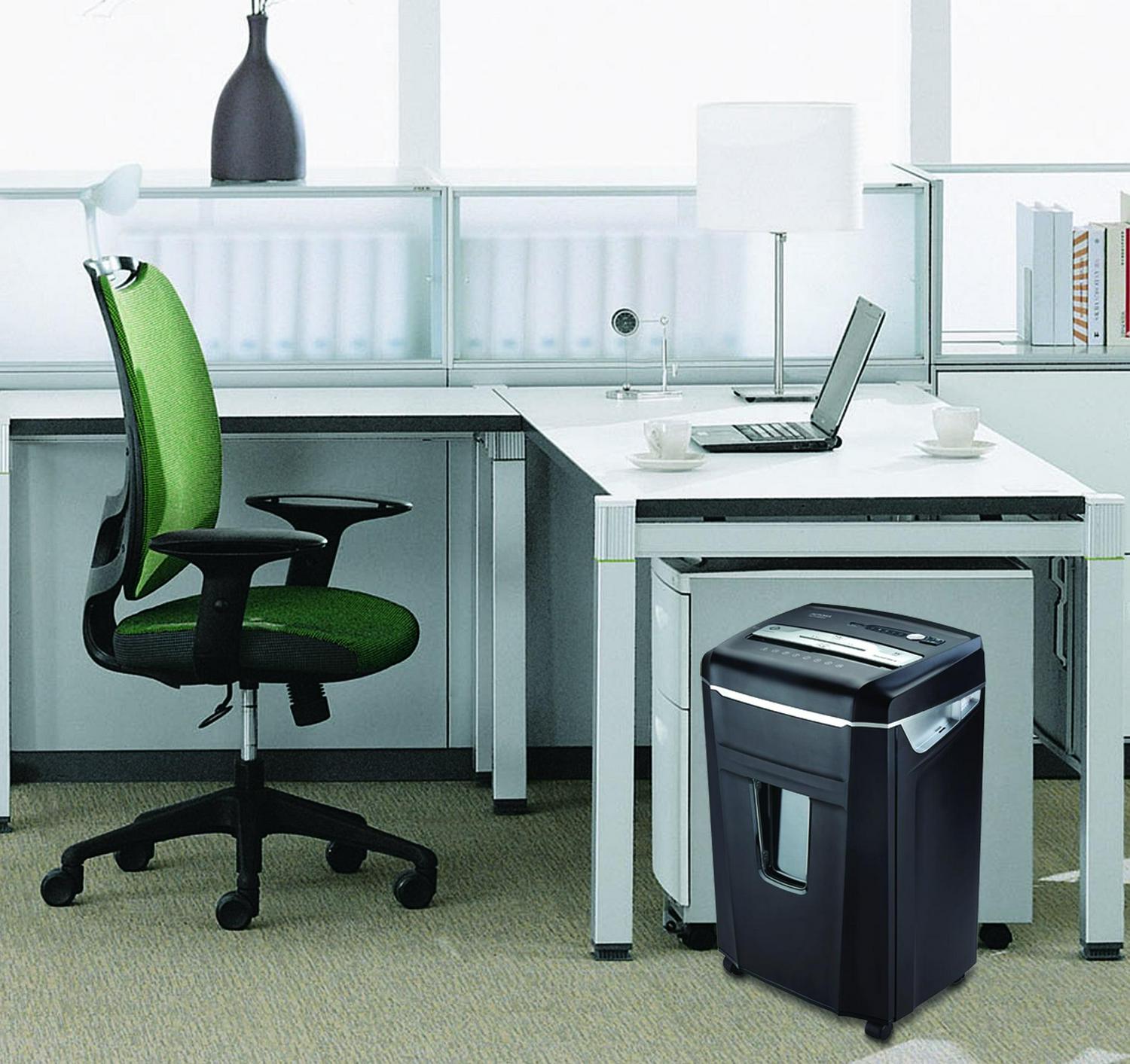 Aurora GB Jam-Free AU1400XA 14-Sheet Cross-Cut Paper/CD/Credit Card Shredder - Image 6