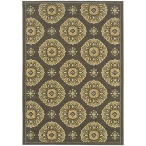 Avalon Home Balta Floral Medallions Indoor/Outdoor Area Rug
