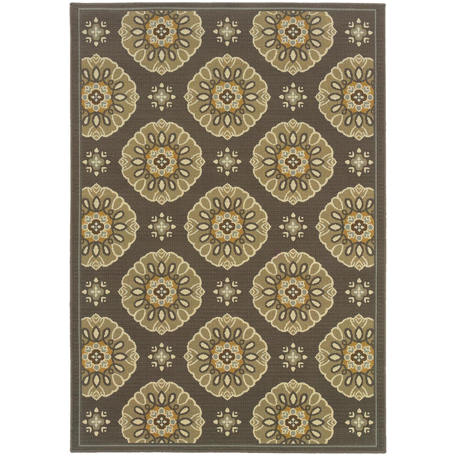 Avalon Home Balta Floral Medallions Indoor/Outdoor Area Rug
