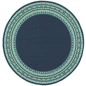 Avalon Home Mackay Bordered Traditional Indoor/Outdoor Area Rug