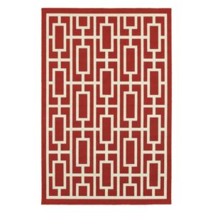 Avalon Home Mackay Geometric Tile Indoor/Outdoor Area Rug