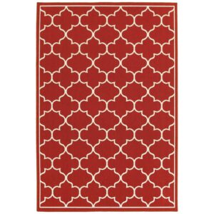 Avalon Home Mackay Quatrefoil Lattice Indoor/Outdoor Area Rug