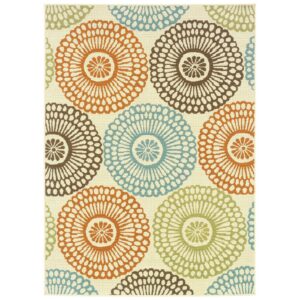 Avalon Home Malibu Medallions Indoor/Outdoor Area Rug