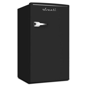 Avanti Retro Series Compact Refrigerator, Mini-Fridge, 3.0 cu. ft., in Black (RMRS31X1B-IS)