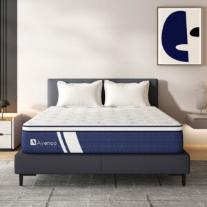 Avenco 12" Gel Memory Foam and Pocket Spring Hybrid Mattress, Twin Mattress, Adult