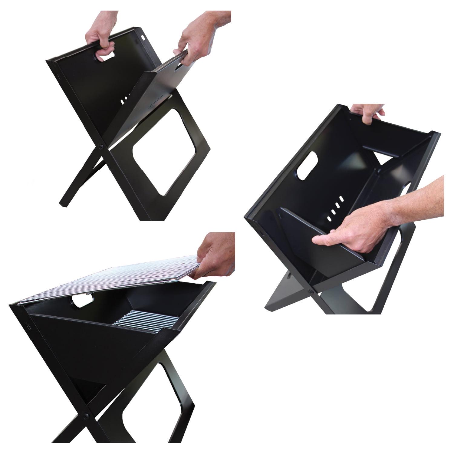 BBQ Croc 19" Portable Easy Grill, Premium Folding X-Grill for Tailgating and Travel - Image 5