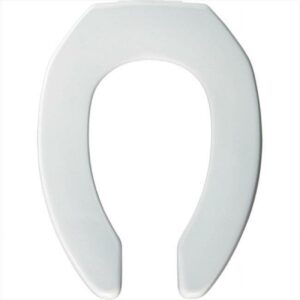 BEMIS 3L2155T-000 Toilet Seat, Without Cover, Plastic, Elongated, White