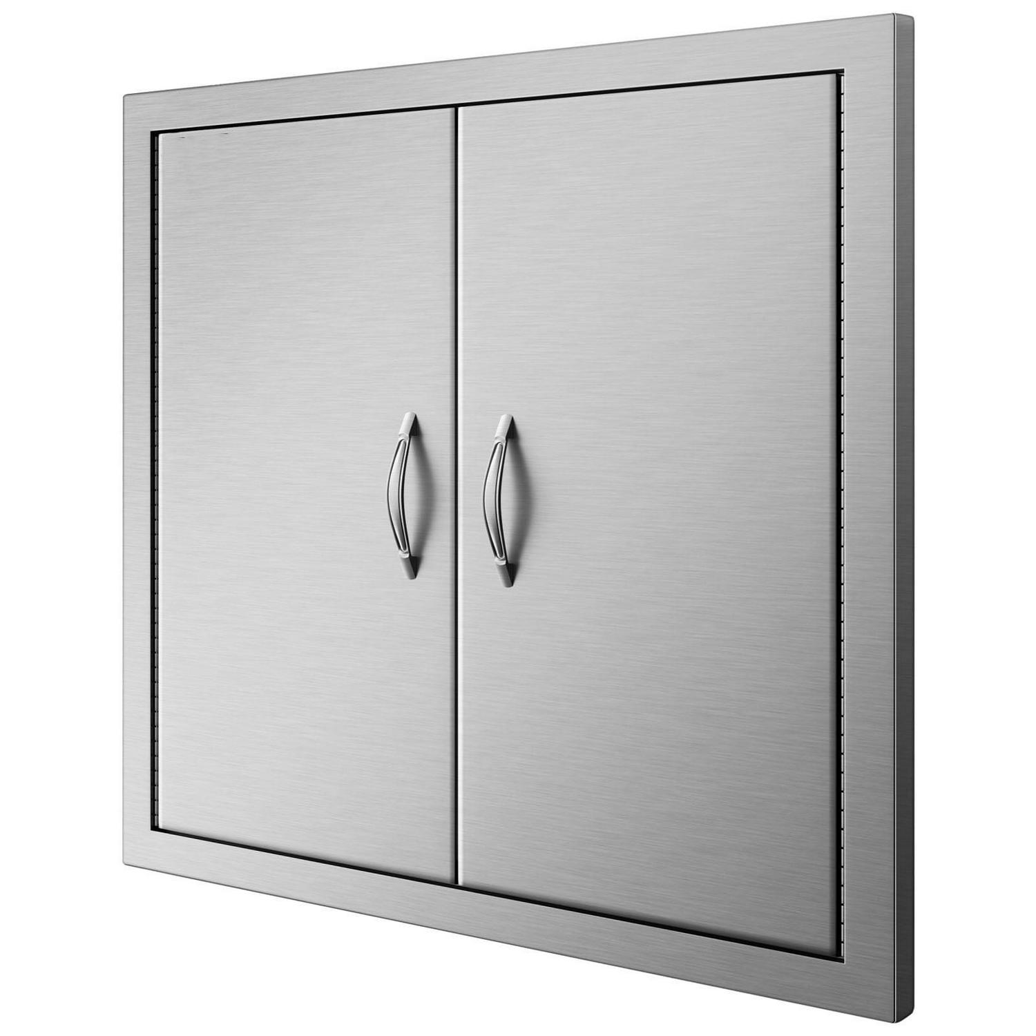 BENTISM 26" DOUBLE WALLED ACCESS DOOR 16 GAUGE OUTDOOR BBQ 304 STAINLESS STEEL BEST QUAL - Image 9