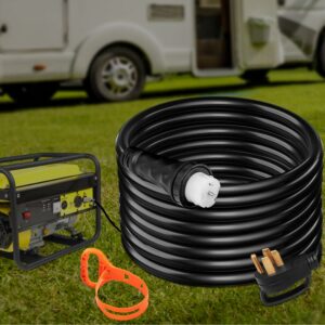 BENTISM 30FT Generator Power Cord 50-Amp 125/250-volt 14-50P to CS6364 Locking Connector