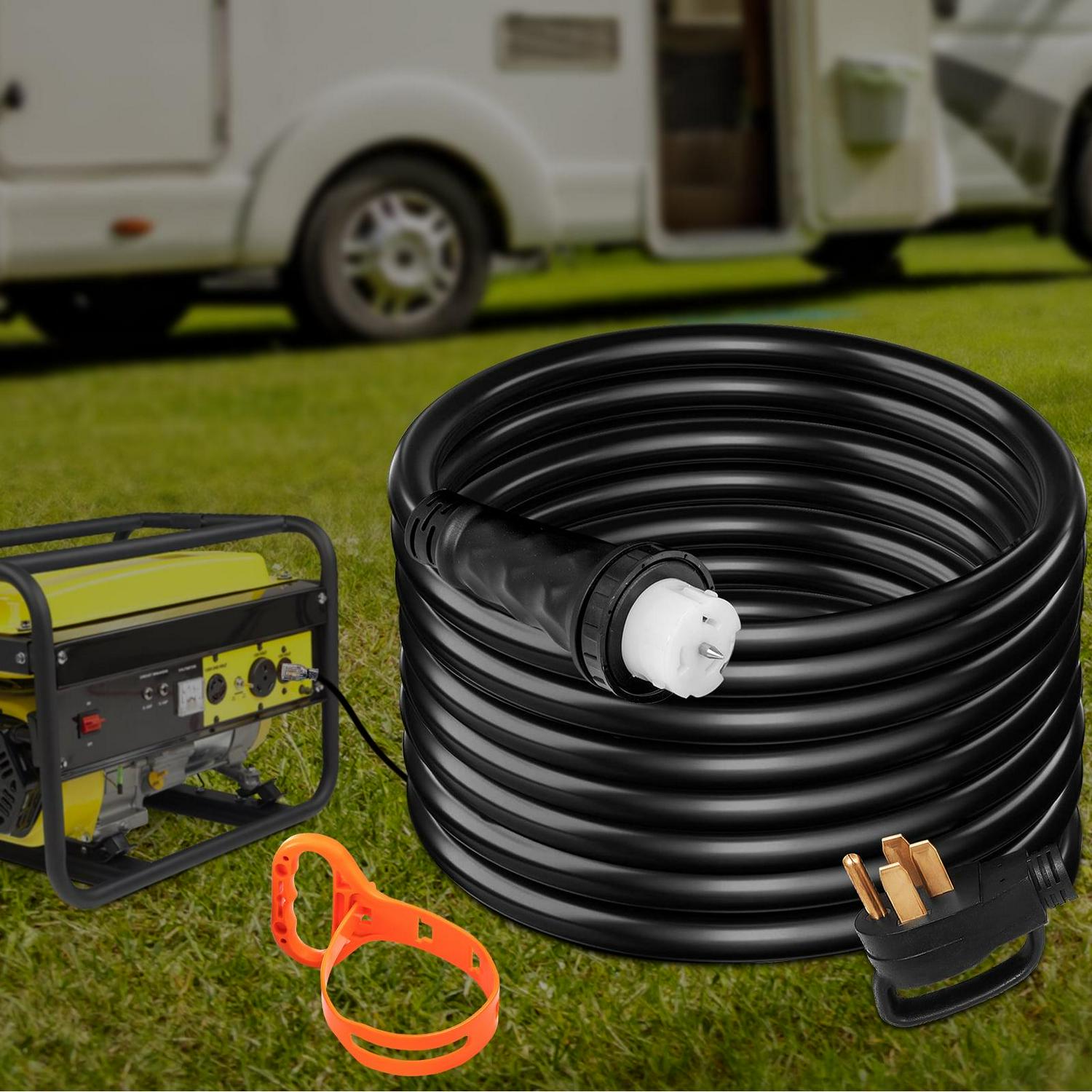 BENTISM 30FT Generator Power Cord 50-Amp 125/250-volt 14-50P to CS6364 Locking Connector