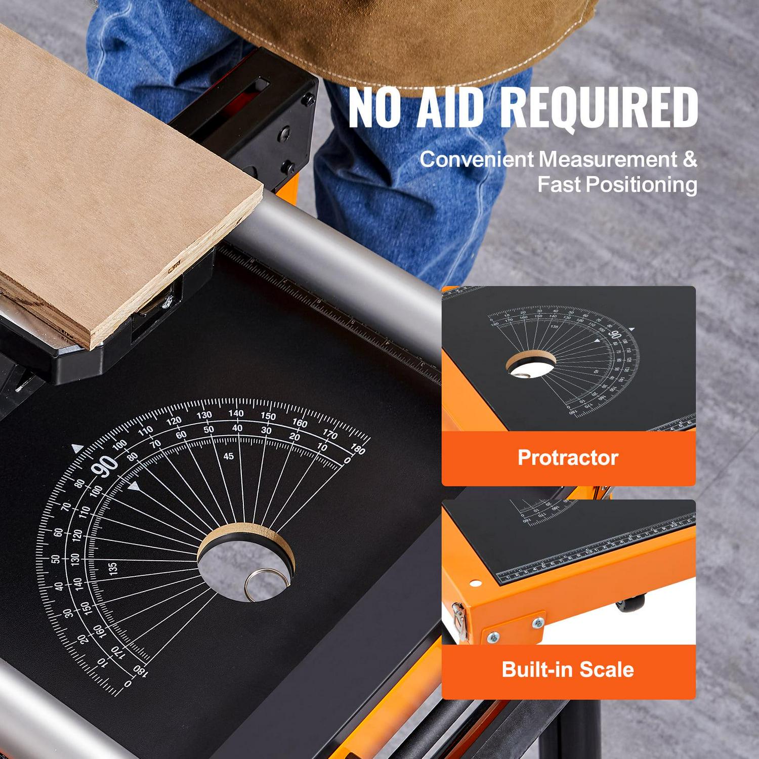 BENTISM 42in Miter Saw Stand with One-piece Mounting Brackets Sliding Rail 330lbs - Image 6