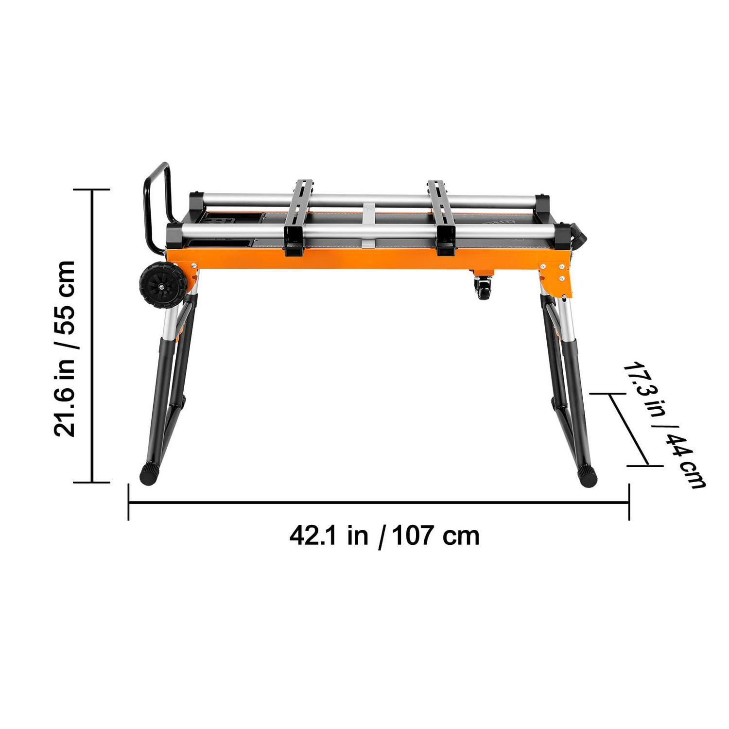 BENTISM 42in Miter Saw Stand with One-piece Mounting Brackets Sliding Rail 330lbs - Image 8