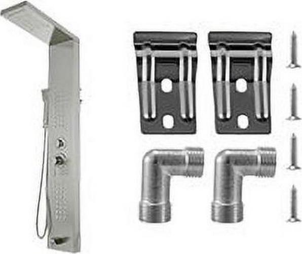 BENTISM 5 in1 Stainless Steel Shower Panel System Water Faucet Sprayer Silver - Image 9