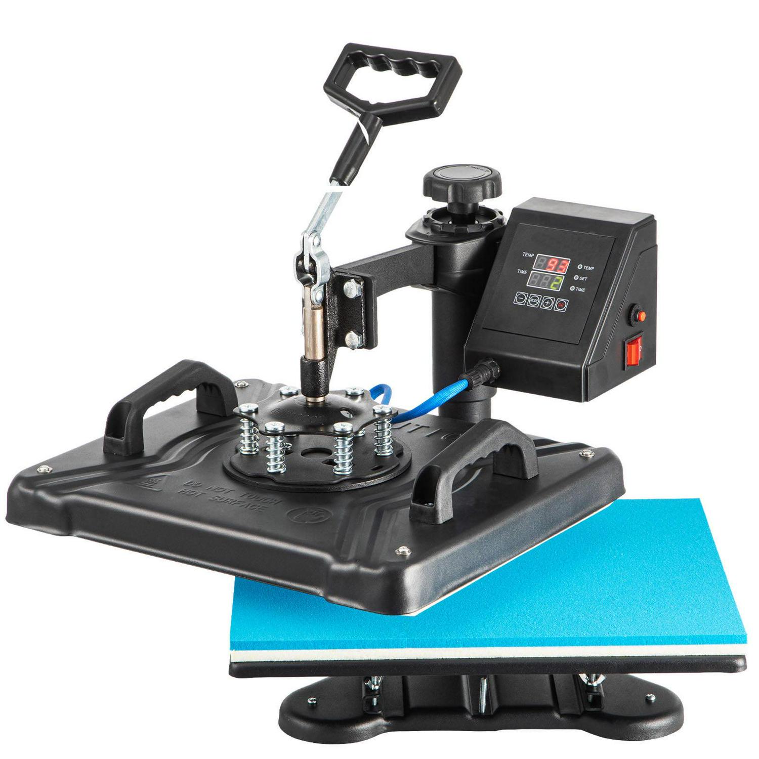 BENTISM 8 in 1 Heat Press Machine, 12" x 15" Combo Swing Away T-Shirt Sublimation Transfer Printer with Teflon Coated, Mug/Hat/Plate Accessories Included - Image 9