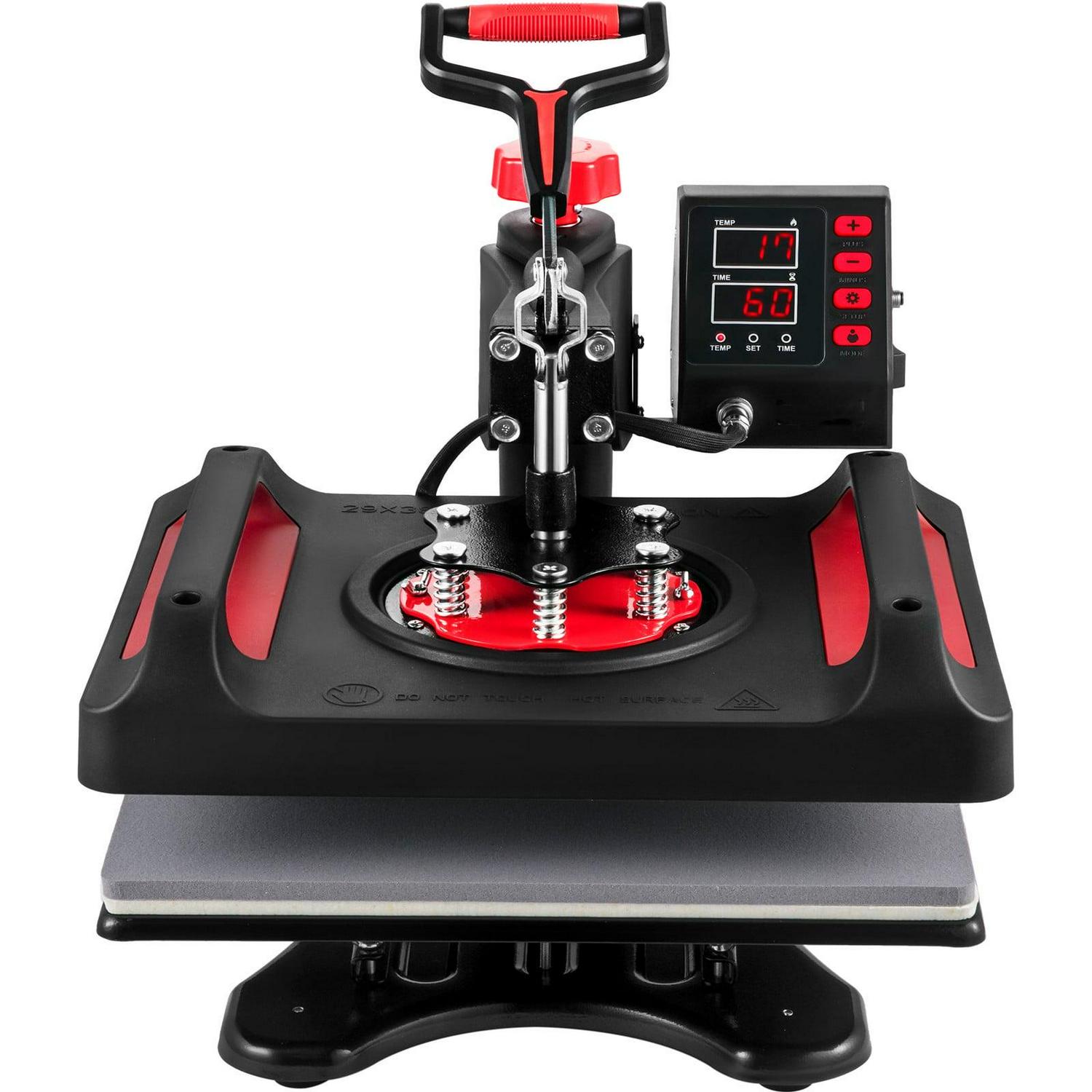 BENTISM 8 in 1 Heat Press Machine 12" x 15" upgraded Sublimation Machine 800W Rotation Swing Away Heat Press Dual-Tube Heating for DIY T-Shirts Cap And Mugs