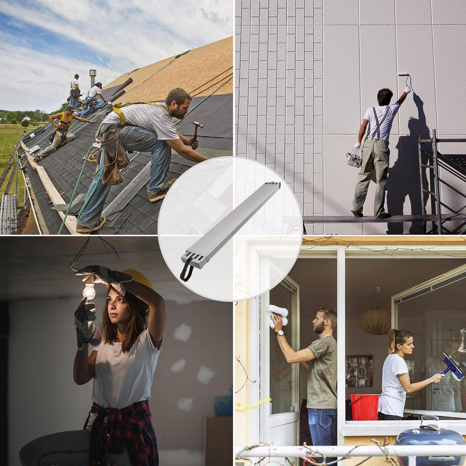 BENTISM Aluminum Work Plank Telescoping Plank 13ft w/ 440lb Capacity Scaffold Plank - Image 2