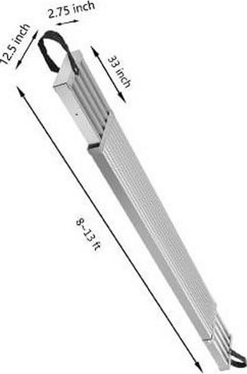 BENTISM Aluminum Work Plank Telescoping Plank 13ft w/ 440lb Capacity Scaffold Plank - Image 8