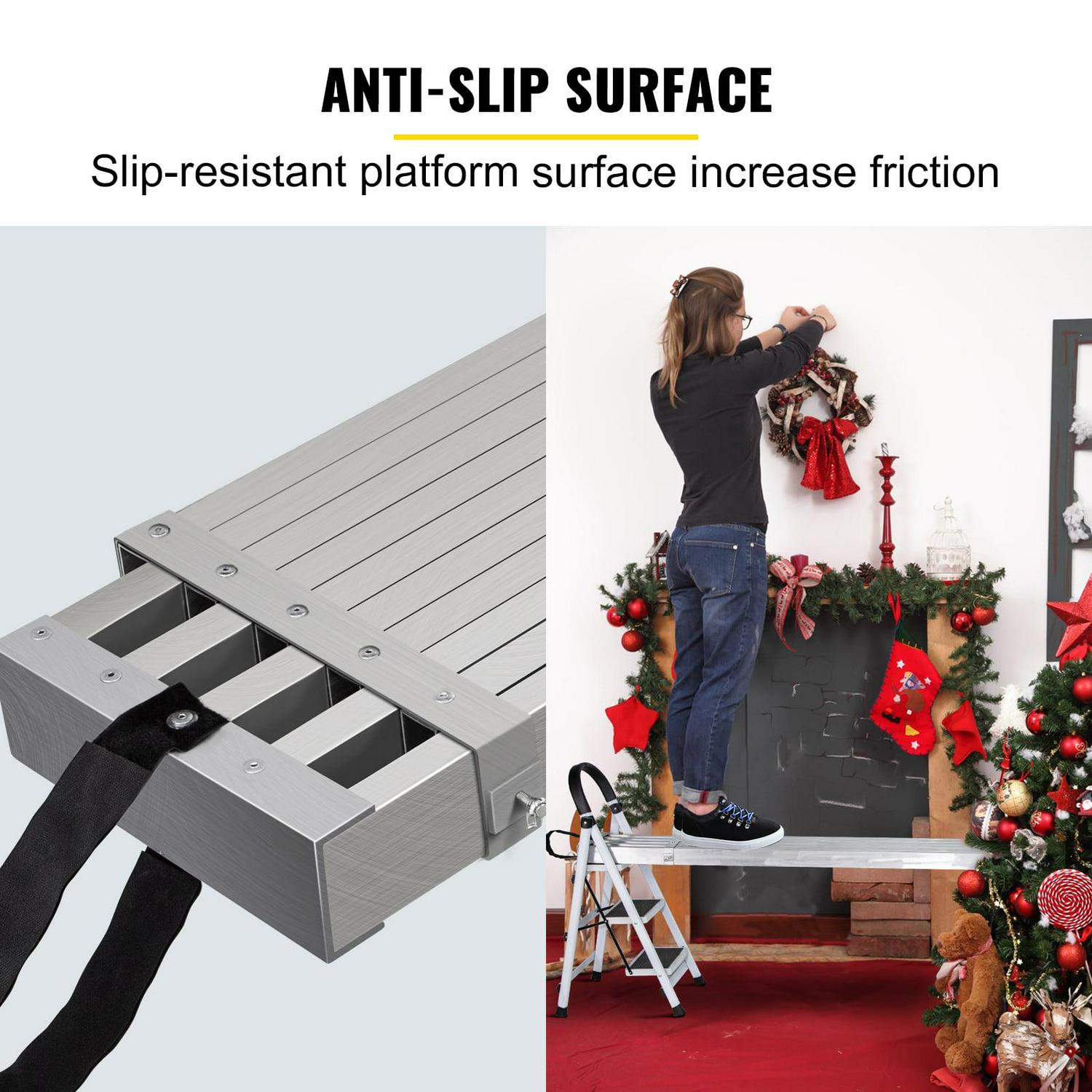 BENTISM Aluminum Work Plank Telescoping Plank 13ft w/ 440lb Capacity Scaffold Plank - Image 7