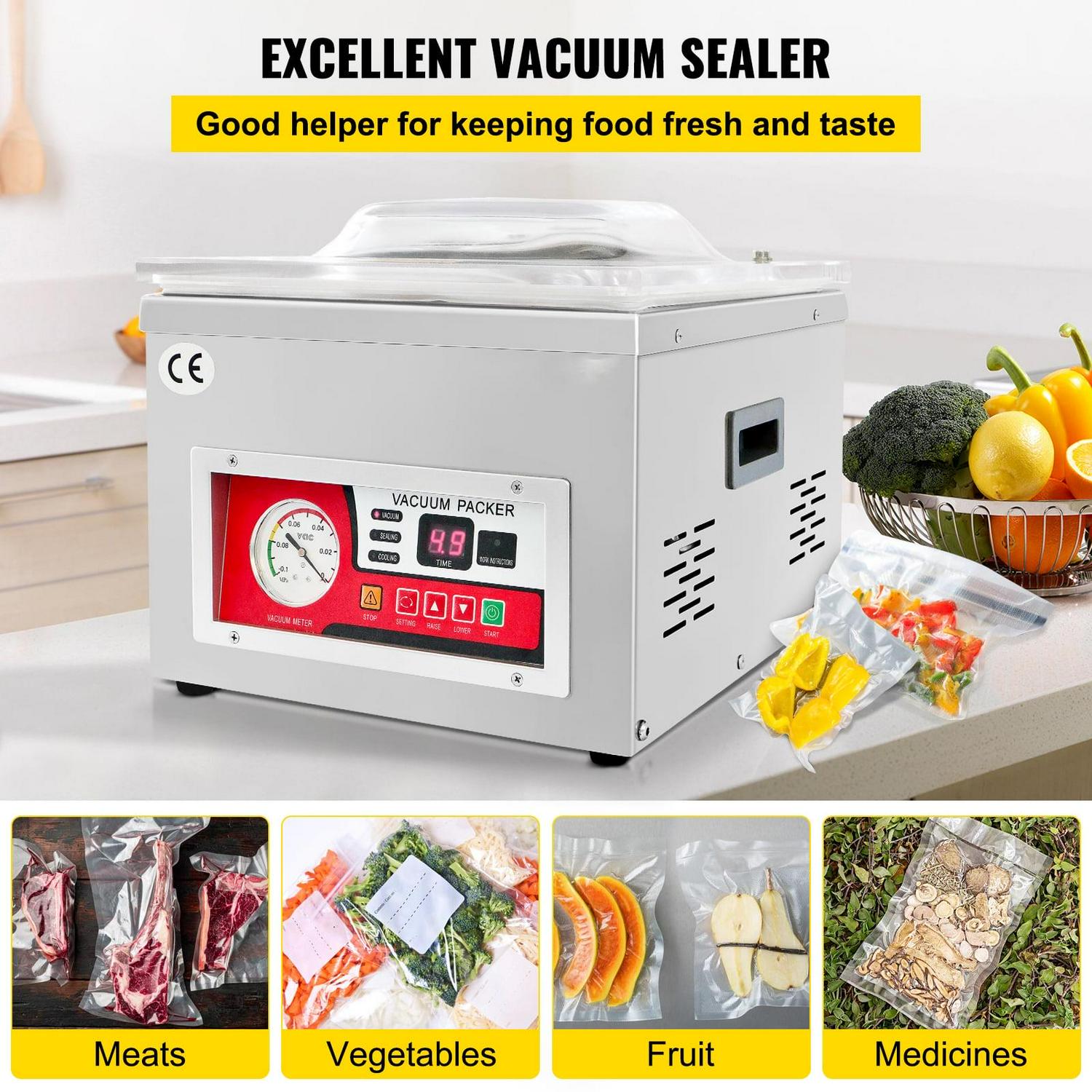 BENTISM Chamber Vacuum Sealer Vacuum Packaging Machine 6.5 cbm/h Pump Rate 110V - Image 2