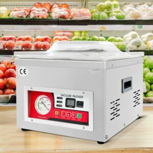 BENTISM Chamber Vacuum Sealer Vacuum Packaging Machine 6.5 cbm/h Pump Rate 110V