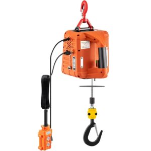 BENTISM Electric Hoist Winch Portable Electric Winch 1100lbs Wire Remote Control