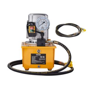 BENTISM Electric Hydraulic Pump Single Acting Oil Pump 10000 PSI 8L Manual Valve