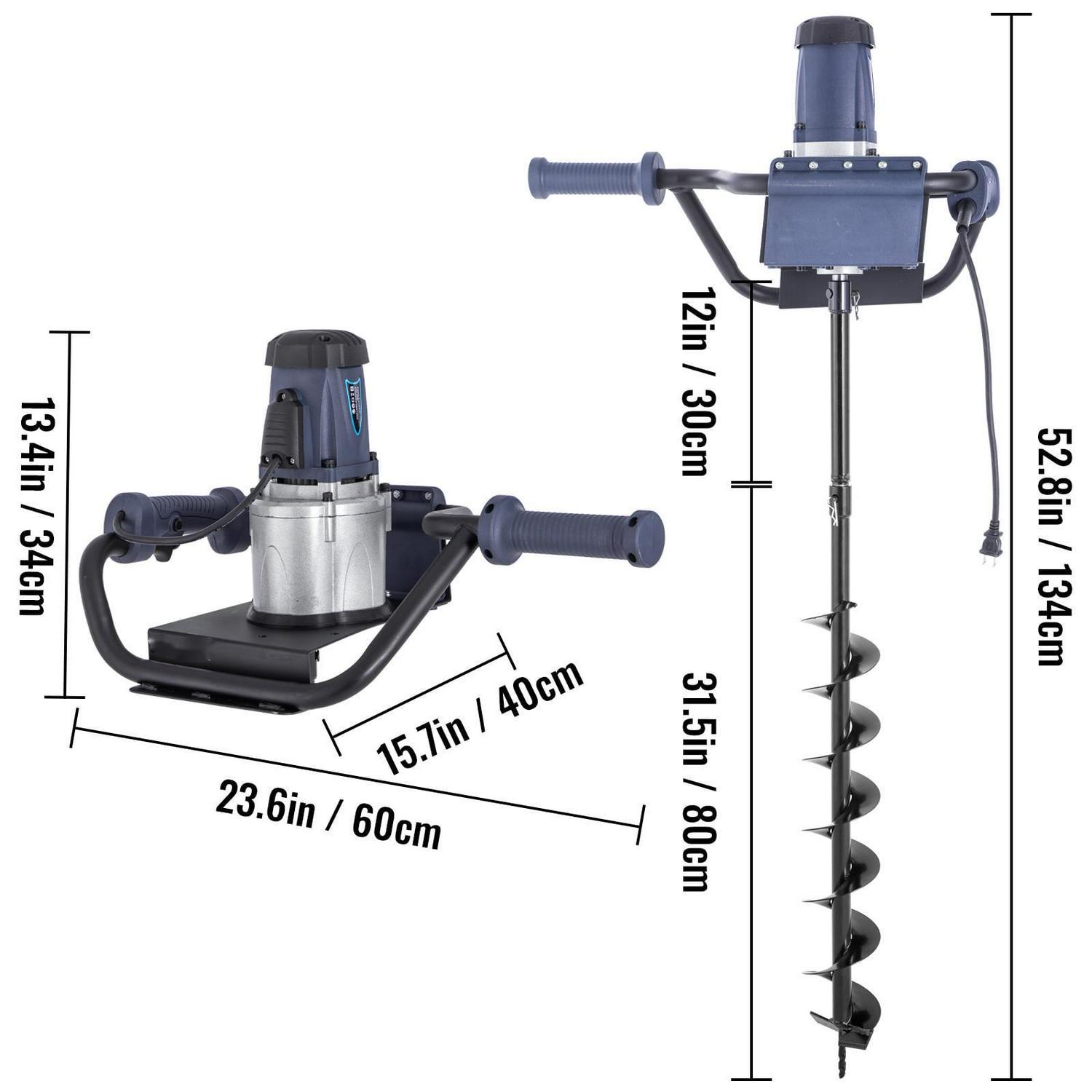 BENTISM Electric Post Hole Digger Head Earth Auger 1200W 1.6HP Powerful Engine - Image 8
