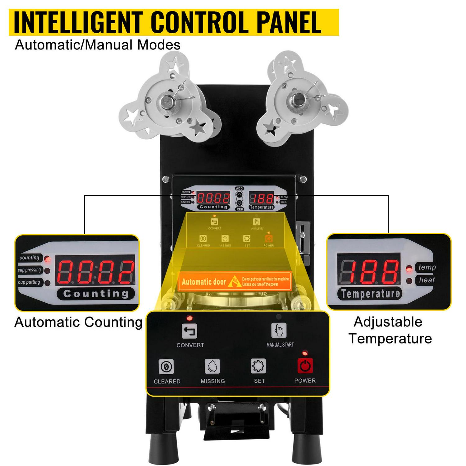 BENTISM F1 420W Fully Automatic Cup Sealing Machine Coffee Bubble Boba Tea Milk - Image 4