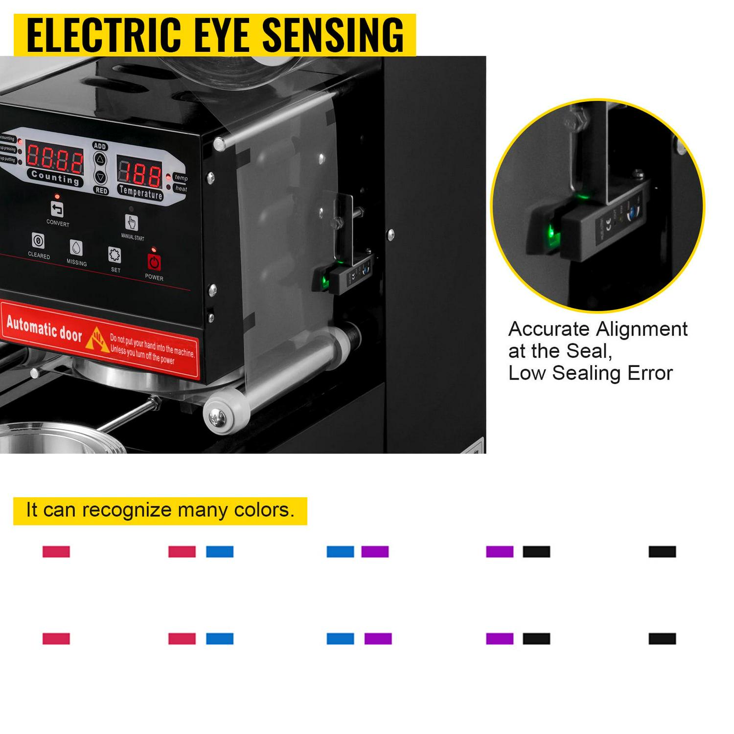 BENTISM F1 420W Fully Automatic Cup Sealing Machine Coffee Bubble Boba Tea Milk - Image 7