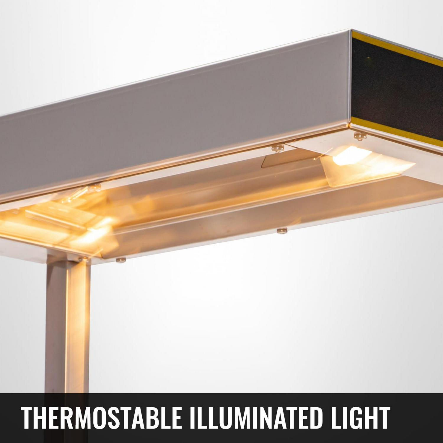 BENTISM Fry Warmer French 22"x13", Fry Heat Lamp, with Detachable Pan, Food Lamp Warmer, SUS - Image 6