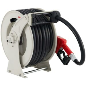 BENTISM Fuel Hose Reel 3/4" x 66' Retractable Diesel Hose Reel W/ Auto Refueling Gun