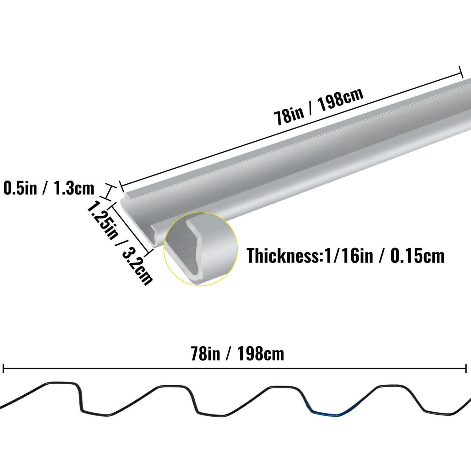 BENTISM Greenhouse Wiggle Wire &Aluminum Alloy Spring Lock U-Channel 6.56ft 50PCS - Image 8