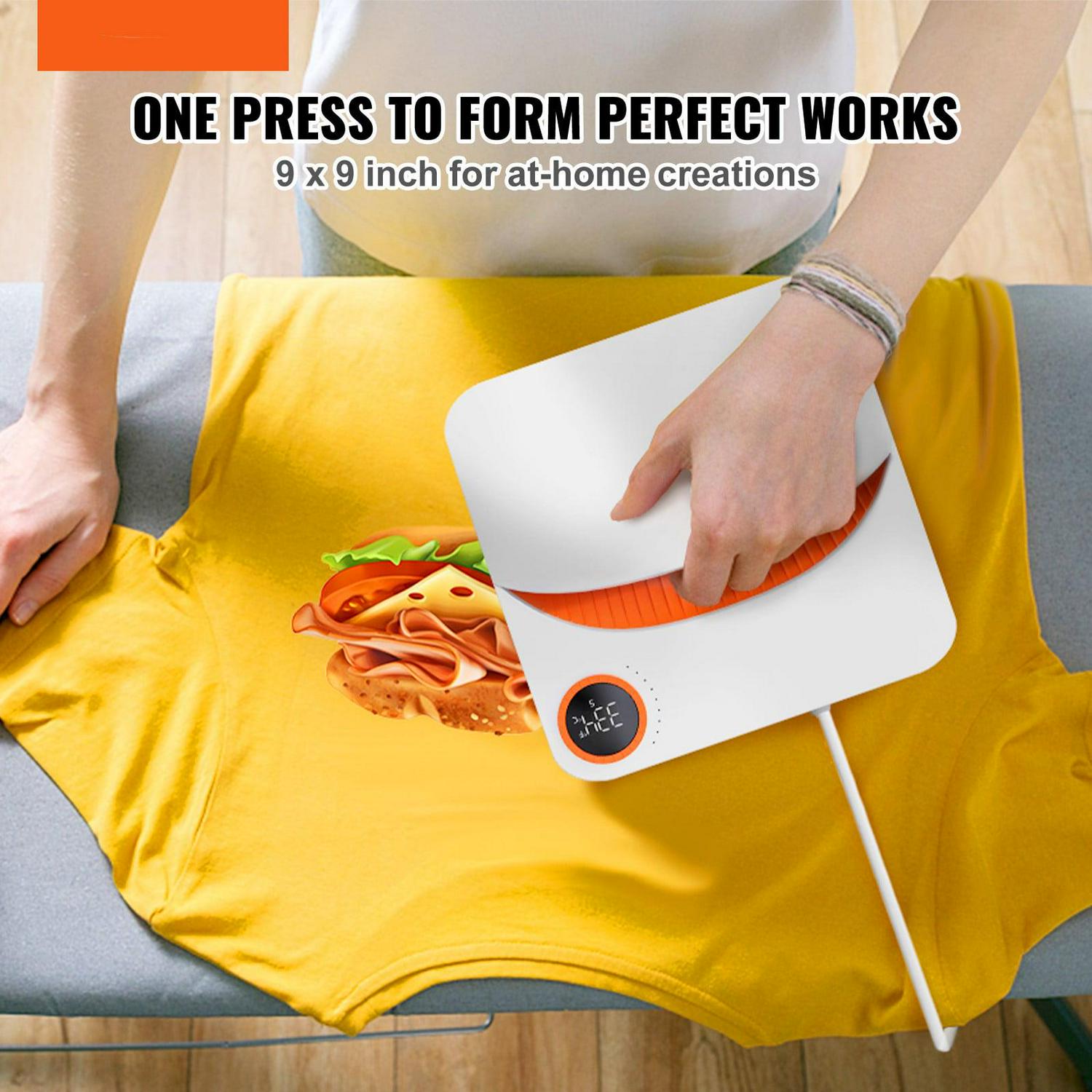 BENTISM Heat Press Machine 9" X 9", Portable Fast Heat-up Mini Easy Press with Timing Function & Insulated Base for Hat, Bags, Heating Transfer Projects - Image 2