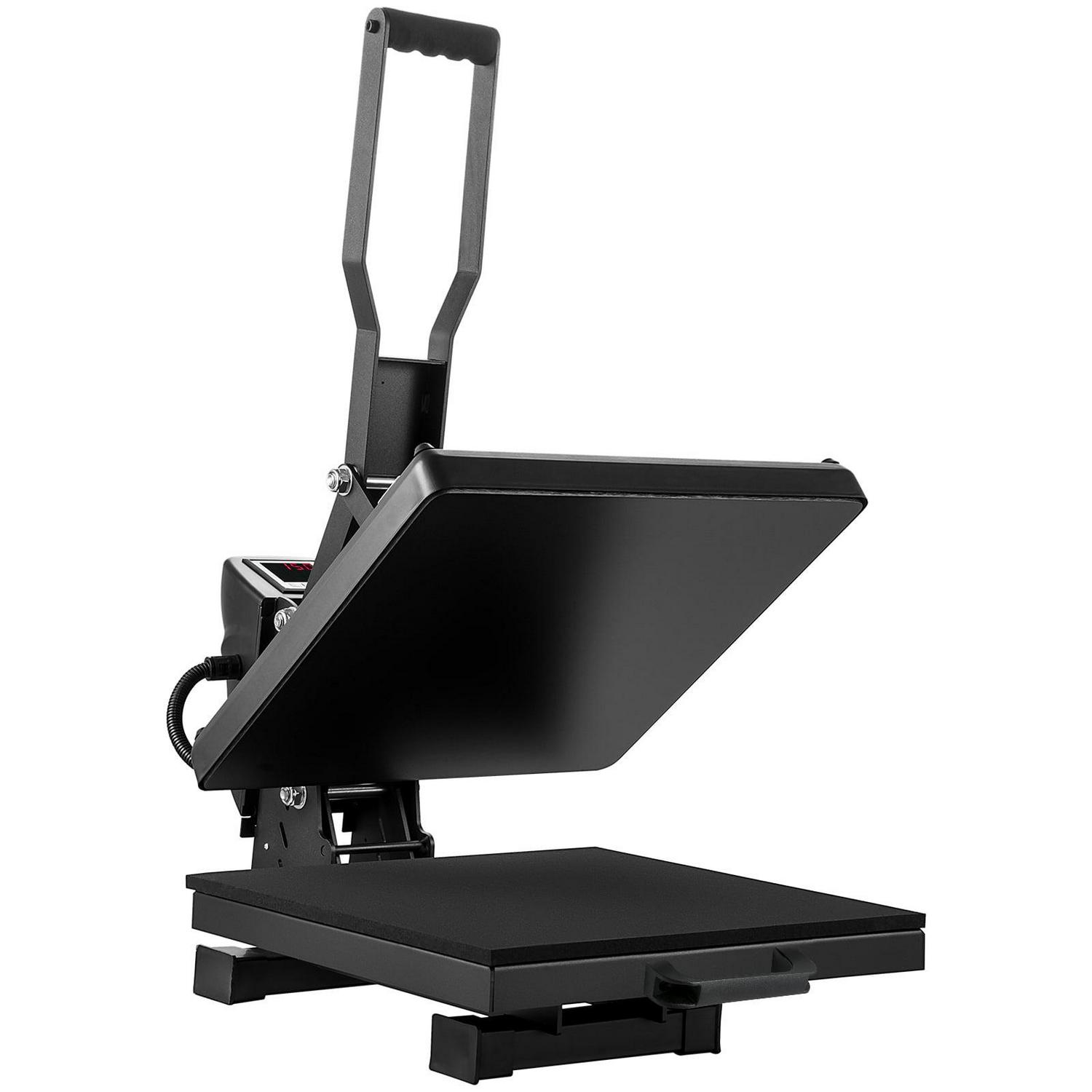 BENTISM Heat Press Machine, 15"x15" Swing Away T Shirt Pressing Machine Multifunction, High Pressure Heat Press Machine for T-Shirt, Power Digital Industrial Sublimation Printer, Black