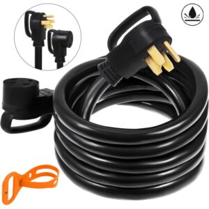 VEVOR Heavy Duty 50 ft 50 Amp RV Extension Cord Power Supply Cable w/Molded Connector&Handles 125 / 250V