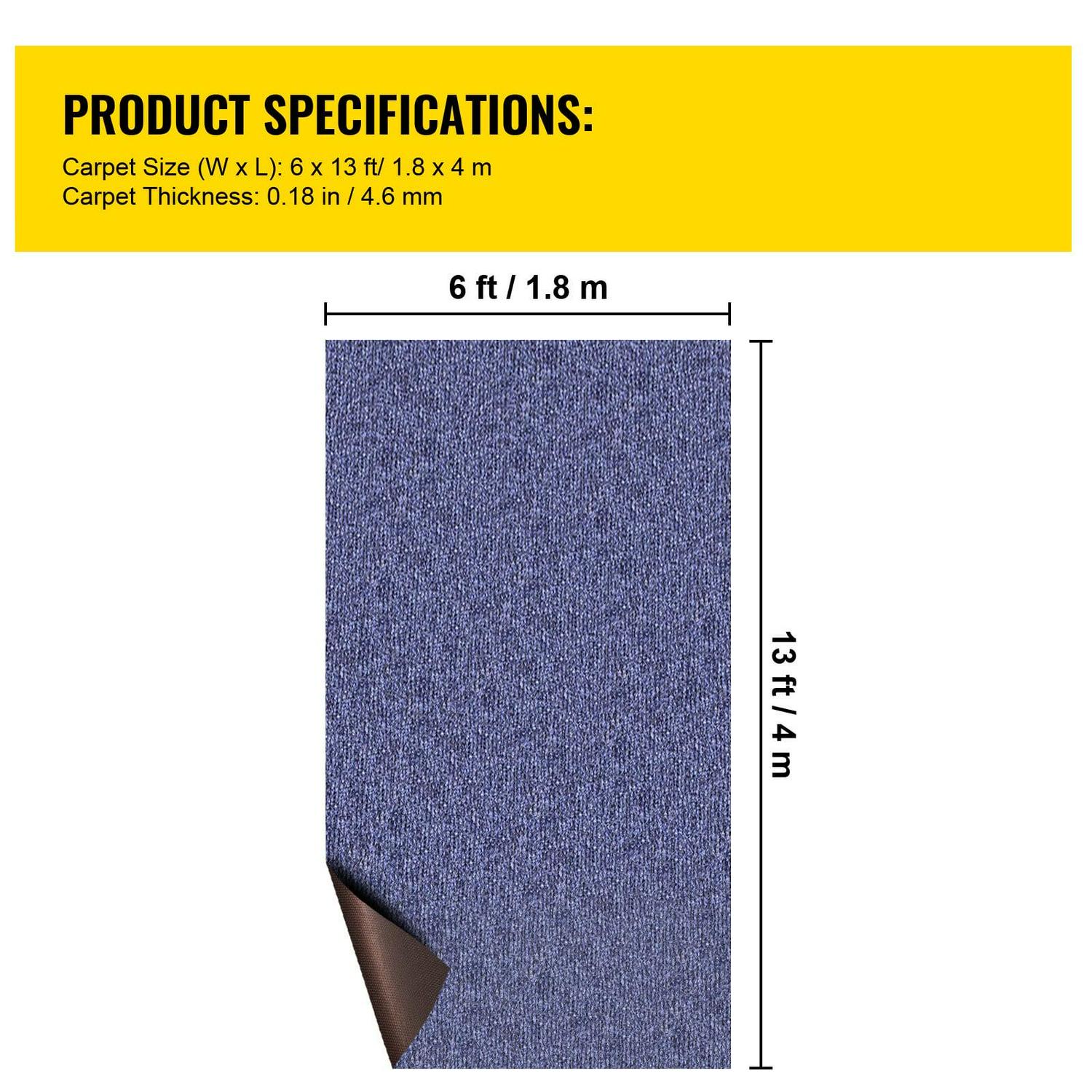 VEVOR Indoor Outdoor Rug, Outdoor Carpet Blue 6x13ft Area Rugs Runner for Patio Deck - Image 7