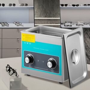VEVOR Knob Ultrasonic Cleaning Machine Ultrasonic Cleaning Machine 3L 304 Stainless Steel