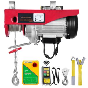 VEVOR Lift Electric Hoist 2200lbs, 1600W 110V Electric Winch with Wireless Remote Control