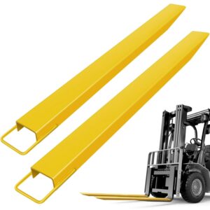 BENTISM Pallet Fork Extensions,72 ×5.5" Forklift Extensions, Heavy Duty Steel Pallet Forklift Extensions, 1 Pair for Forklift Lift Truck Forklift Loaders