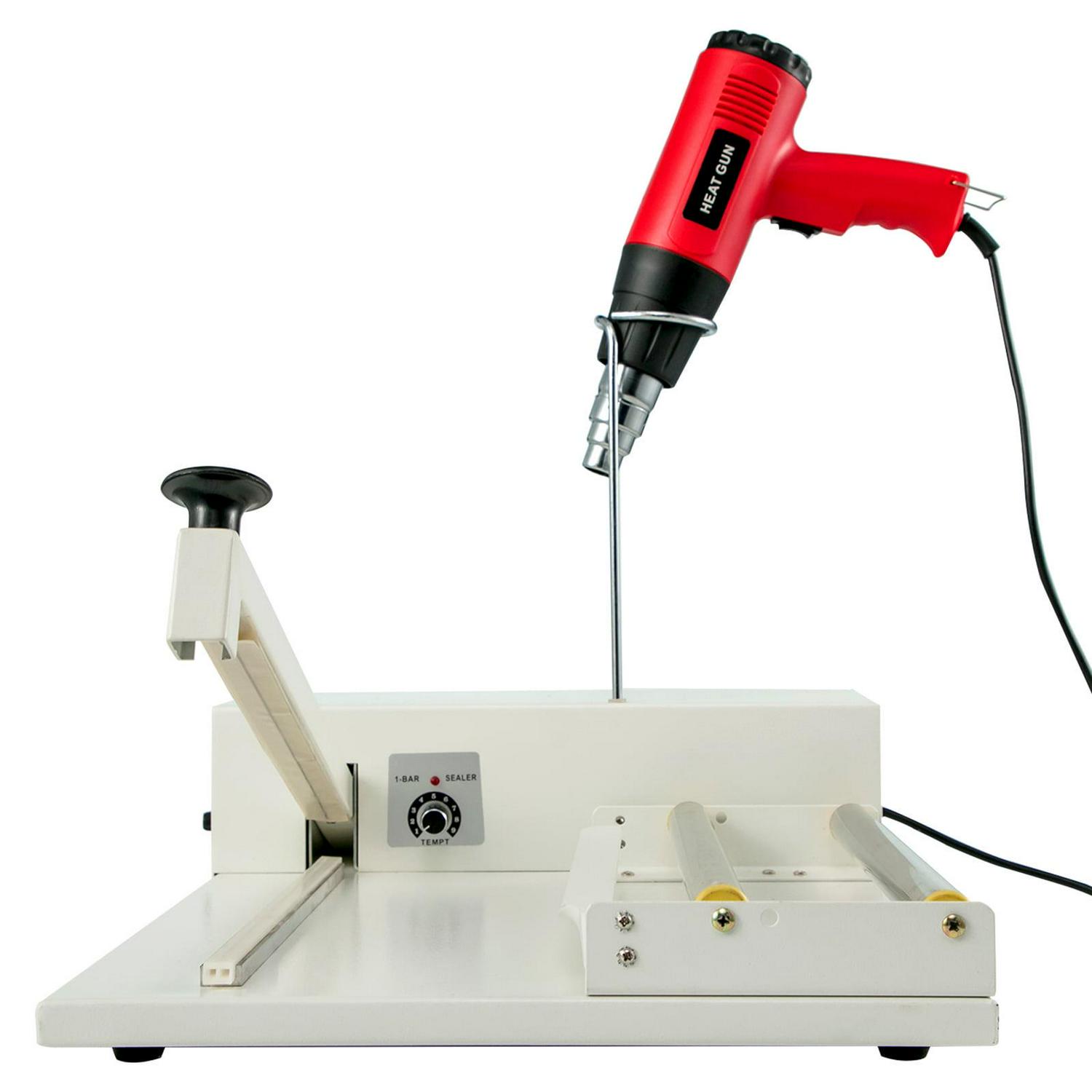 BENTISM Shrink Wrap Machine W/ Heat Gun 12"/30.5CM Sealing Length For Books Toys Food 450W Machine 1800W Heat Gun - Image 9