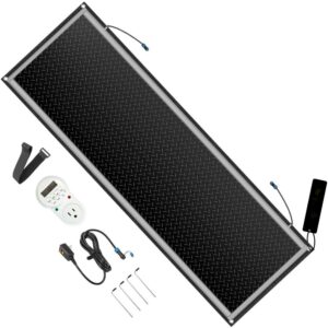 BENTISM Snow Melting Mat Heated Walkway Mat 20'' x 60'' Connectable w/ Power Cord