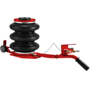 BENTISM Triple Bag Air Jack 3 Ton 6600 lbs Red Pneumatic Jack Car Lift 16" Compressed