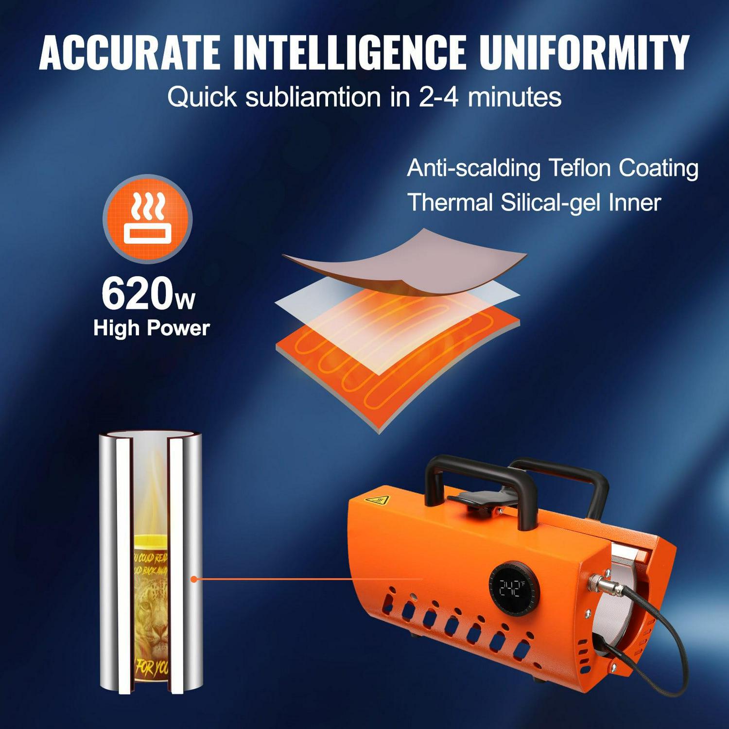 BENTISM Mug Heat Press Tumbler Heat Press Machine Sublimation Blanks 11-15oz 30oz - Image 5