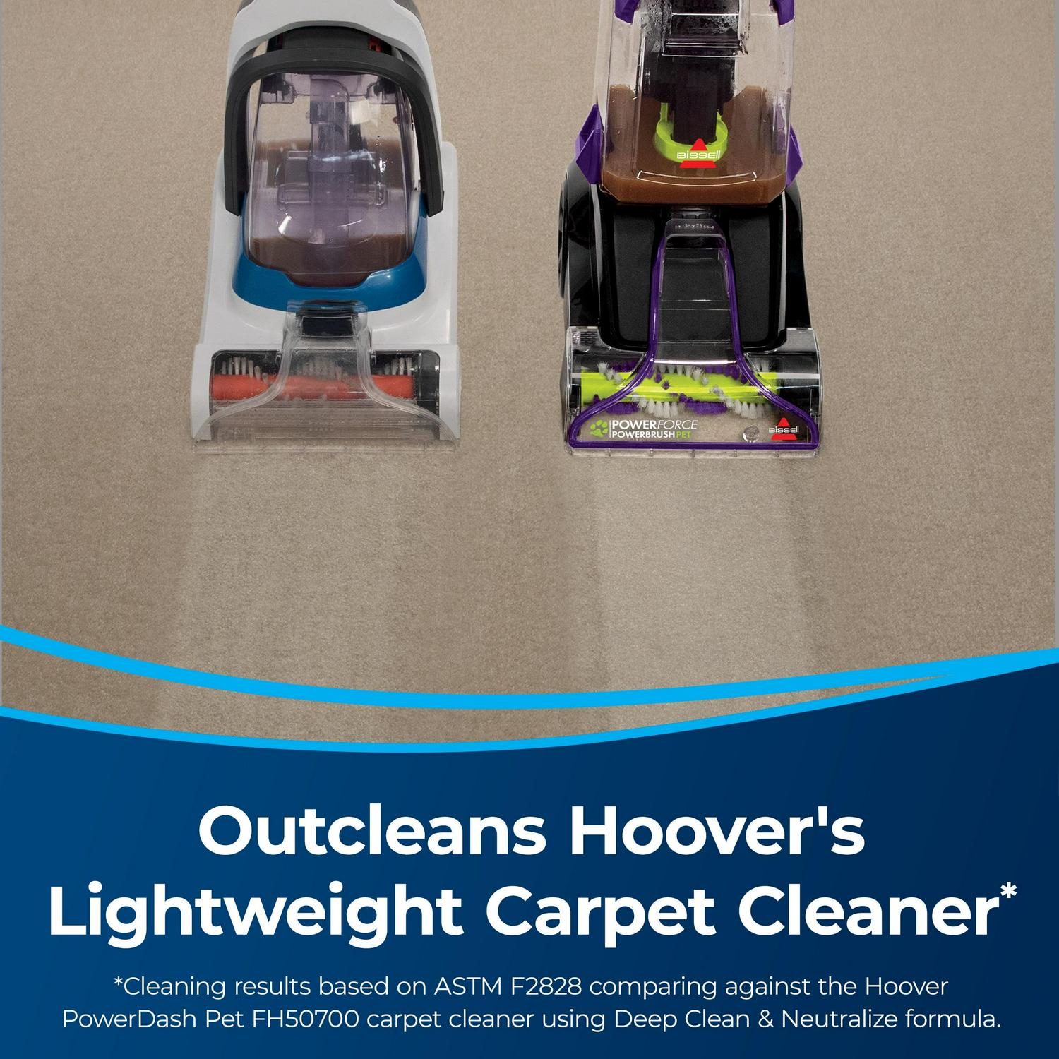 BISSELL Powerforce Powerbrush Pet Upright Carpet Cleaner, Lightweight, Formula Included, 2910 - Image 4