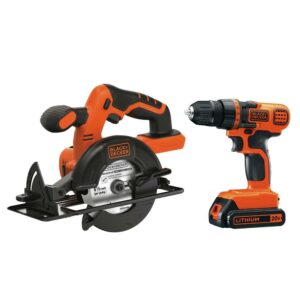 BLACK+DECKER 20V MAX* POWERCONNECT; Cordless Drill/Driver + Circular Saw Combo Kit (BD2KITCDDCS)