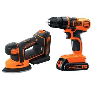 BLACK+DECKER BD2KITCDDS 20 v Cordless Drill Driver, 2 Piece
