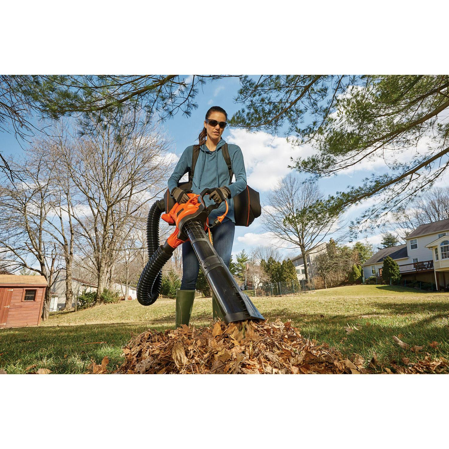 BLACK+DECKER VACPACK 120V/240V 12 Amp Corded 3-in-1 Leaf Blower/Vacuum/Mulcher, (BEBL7000) - Image 6