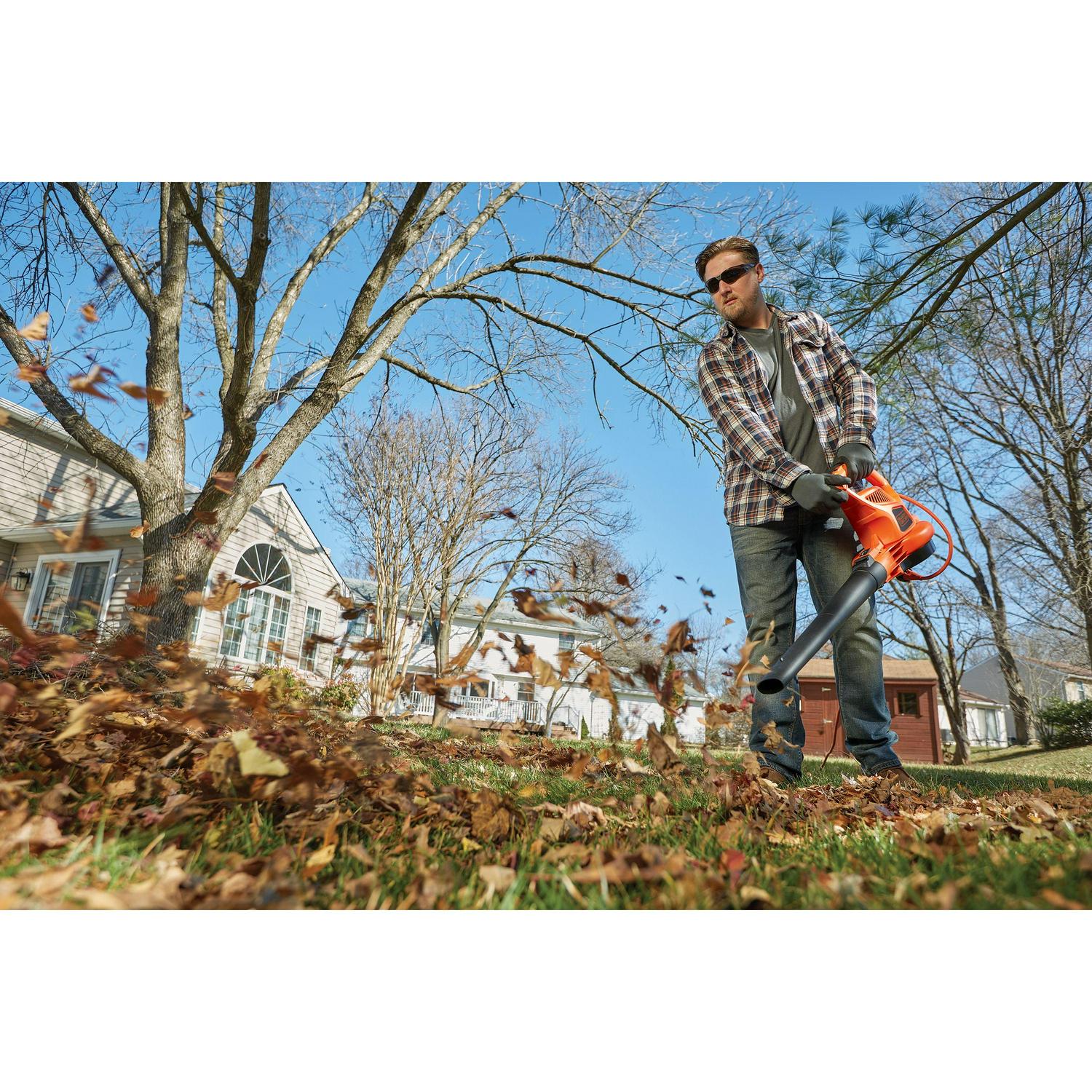BLACK+DECKER VACPACK 120V/240V 12 Amp Corded 3-in-1 Leaf Blower/Vacuum/Mulcher, (BEBL7000) - Image 5