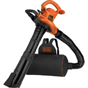 BLACK+DECKER VACPACK 120V/240V 12 Amp Corded 3-in-1 Leaf Blower/Vacuum/Mulcher, (BEBL7000)